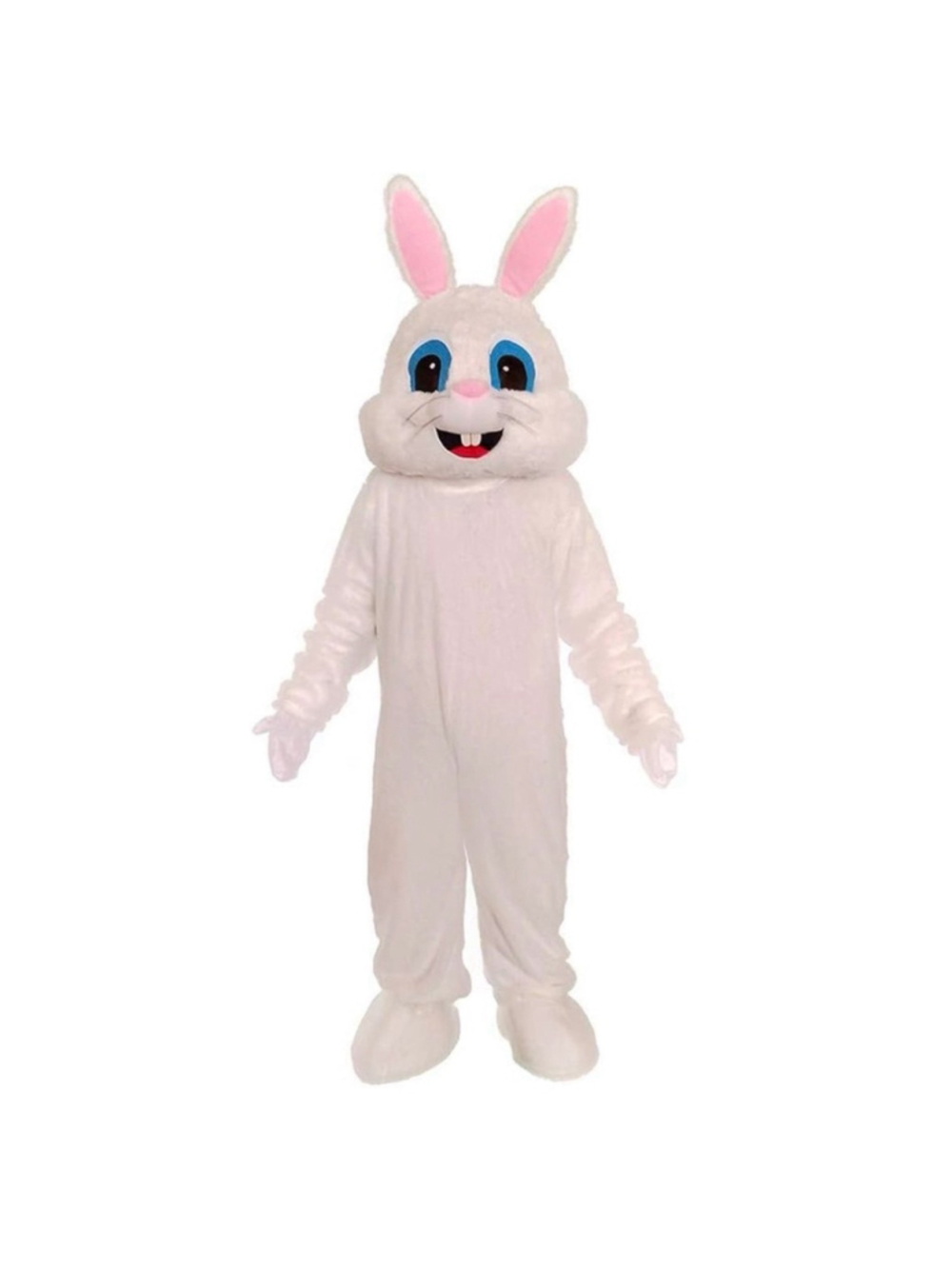 New Plush Bunny Costume White Full Body Mascot Adult